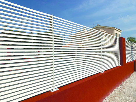 recinzione alluminio ferro aluminum slat privacy