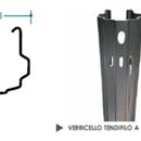 PALO TESTATA 56x53 mm. TT 150 PRE-ZINC. sp. 1.8 mm. - H. 265 cm -