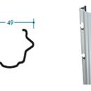 PALO INTERMEDIO 50x37,5 mm. BYTE 110 PRE-ZINC. sp. 1,5 mm. - H. 220 cm -