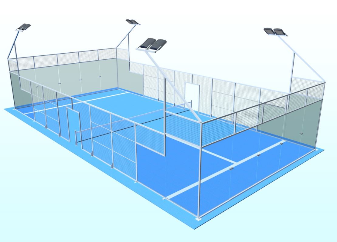 Esterno struttura campo padel